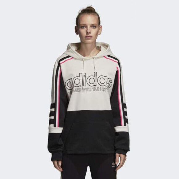 Adidas Originals Women's Racing Hooded Sweatshirt Oversized Hoodie Gorpcore - M - Picture 7 of 13